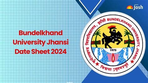 Bundelkhand University Exam Form 2024 Date, BU Jhansi Online Form.